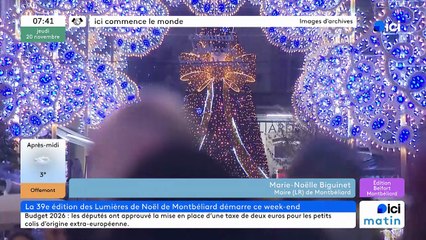 20/11/2025 - ici matin par ici Belfort Montbéliard en vidéo