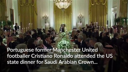 Ronaldo attends US state dinner for Saudi Crown Prince