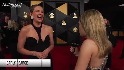 Carly Pearce Teases New Music at the 2024 Grammys | THR Video