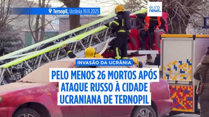 Ataque aéreo russo em Ternopil faz mais de 20 mortos, incluindo crianças