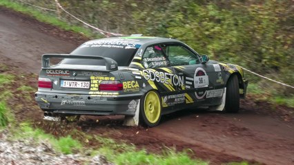 BEST OF Rally 6 Uren van Kortrijk - CRASHES, Close Calls, Drifts, Flames, Slippery !