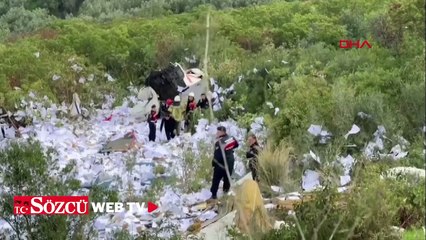 Bursa'da kağıt yüklü TIR, uçuruma yuvarlandı: 2 ölü