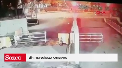 Siirt'te 1 kişinin öldüğü kazada otobüs şoförüne ev hapsi; kaza kamerada