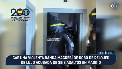 Cae una violenta banda magrebí de robo de relojes de lujo acusada de seis asaltos en Madrid
