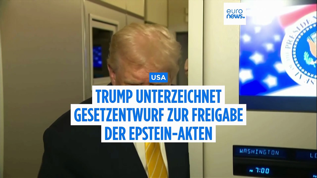 100.000 Seiten: Trump unterzeichnet Gesetzentwurf zur Freigabe der Epstein-Akten