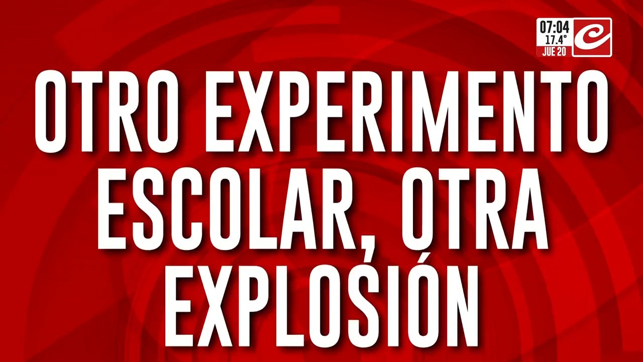 Otro experimento escolar, otra explosión, otra estudiante quemada... ¿hasta cuándo?