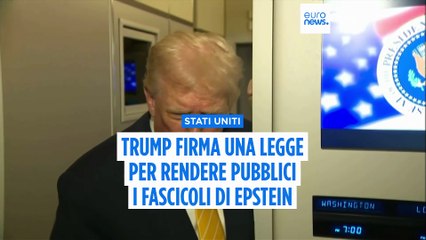 Trump firma la legge che approva la pubblicazione dei file di Epstein dopo aver affrontato pressioni crescenti