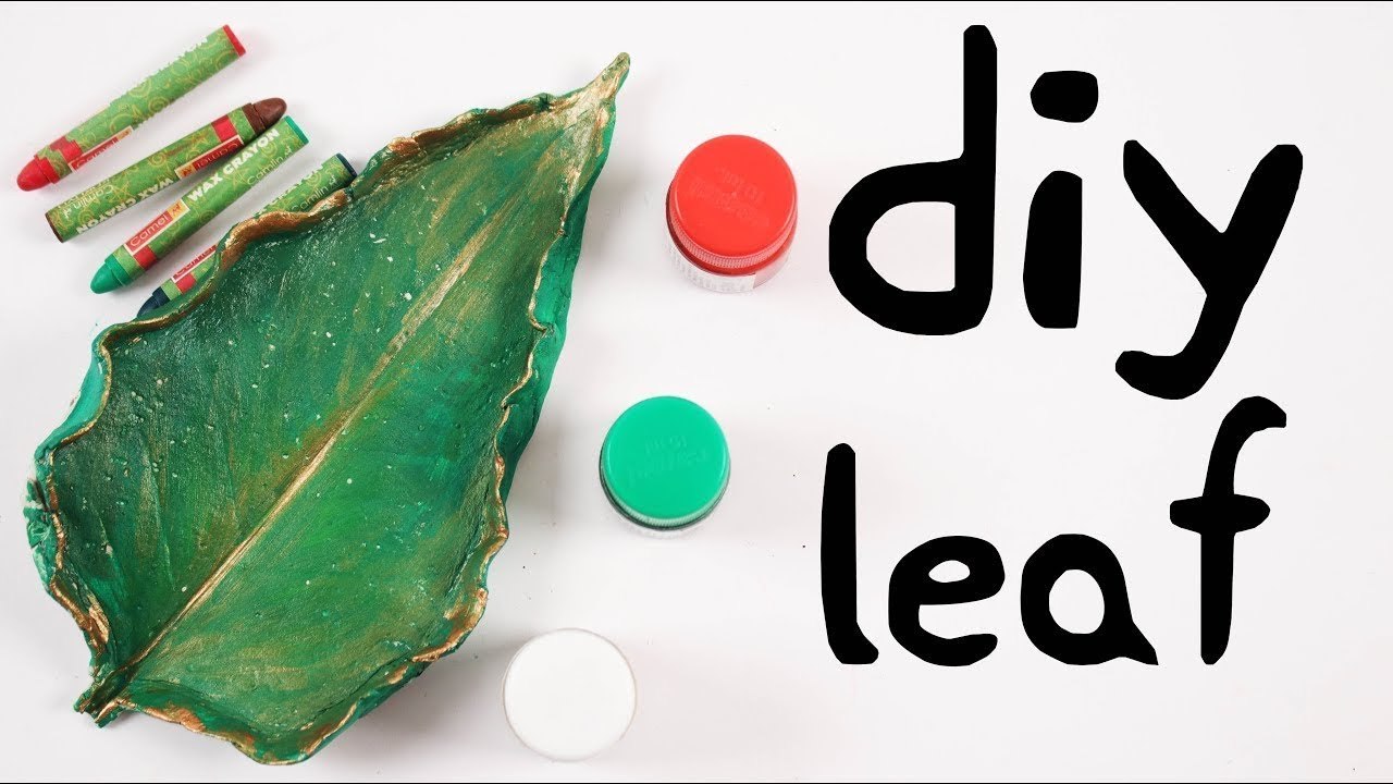 How to Make a Leaf with Plaster | DIY Plaster Art Tutorial | USP Crafts Studio