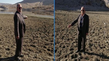 Akköy Barajı'nda sular çekildi; 58 yıl sonra dede toprakları ortaya çıktı