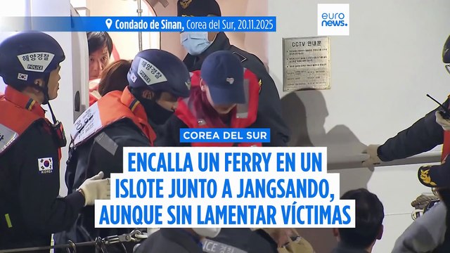 Varios heridos leves en Corea del Sur tras un accidente de barco
