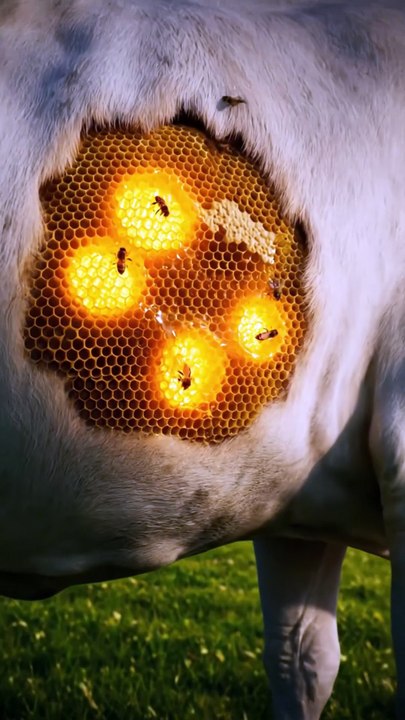 Cow Covered in Honeycomb! Shocking Honey Bee Attack & Emotional Animal ...