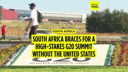 South Africa braces for a high-stakes G20 summit without the United States