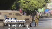Israeli Army Deploys in West Bank’s Nablus