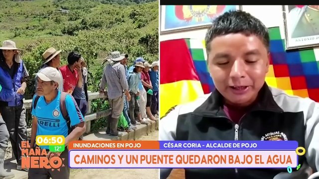 Cochabamba: Pojo perjudicado tras las inundaciones, usan vías alternas para transitar