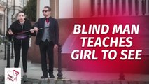 Blind Man Teaches Girl To See