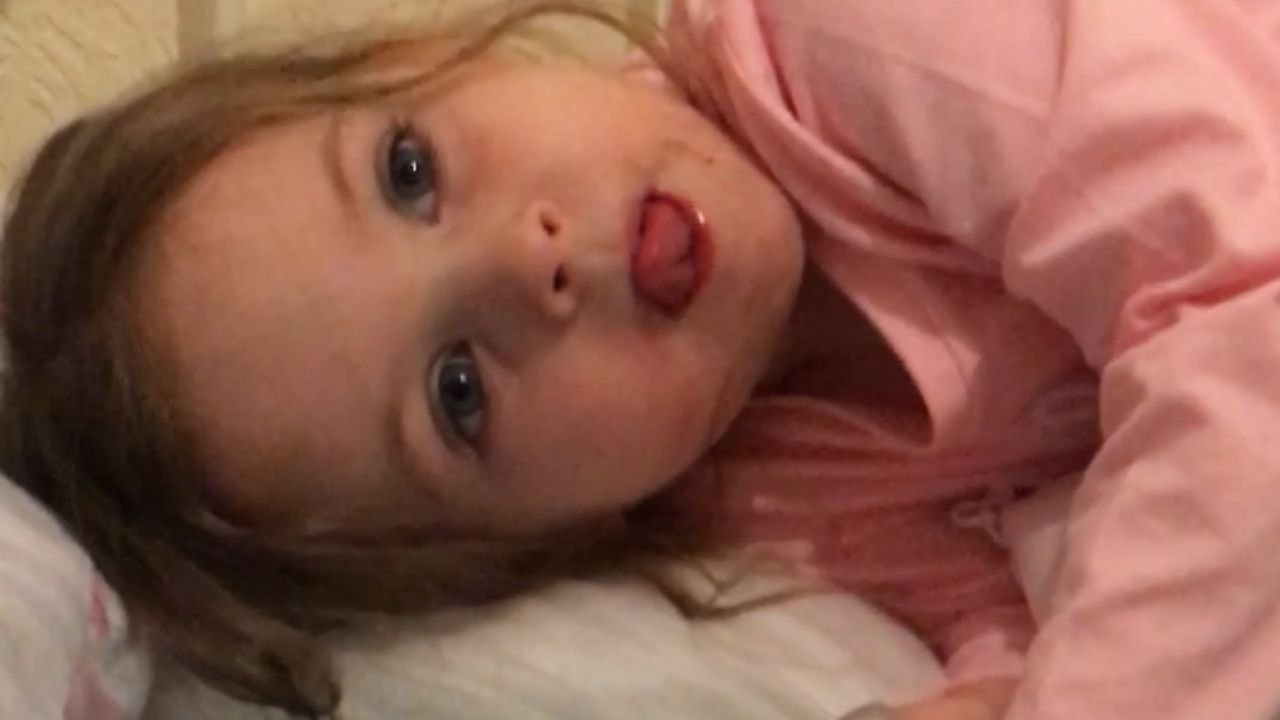 Toddler uses sore finger as an excuse to demand crisps before bedtime