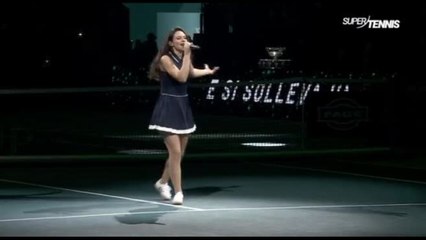 Francesca Michielin canta l'inno della FITP alla Coppa Davis