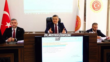 2025 bütçesi kapanış oturumu Vali Özarslan başkanlığında yapıldı