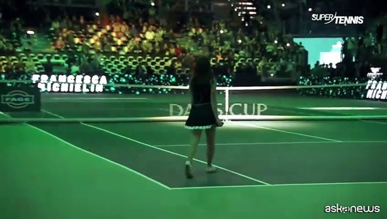 Francesca Michielin canta l'inno della FITP alla Coppa Davis