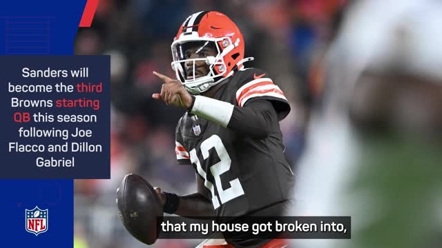 Home robbery won't distract Sanders from his first NFL start