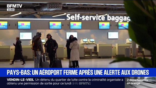Pays-Bas: le trafic aérien de l’aéroport d’Eindhoven suspendu après le survol de plusieurs drones