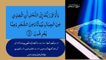 3747وَ اَوۡحٰی رَبُّکَ اِلَی النَّحۡلِ اَنِ اتَّخِذِیۡ مِنَ الۡجِبَالِ بُیُوۡتًا