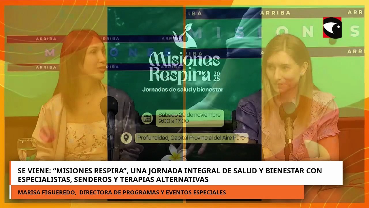 Misiones Respira, jornada integral de salud con especialistas, senderos y terapias alternativas