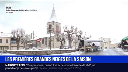 Les images des premières chutes de neige de la saison sur l'Hexagone