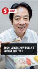 Taiwan president backs Japan in China spat with sushi lunch, Beijing says it won't change the fact
