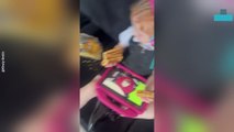 Toddler Caught Eating Stacked Waffles Like a Scooby Snack
