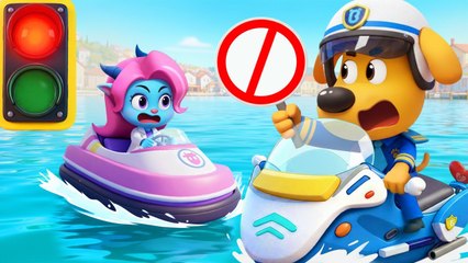 Follow the Traffic Lights - Road Safety Rules - Police Cartoon