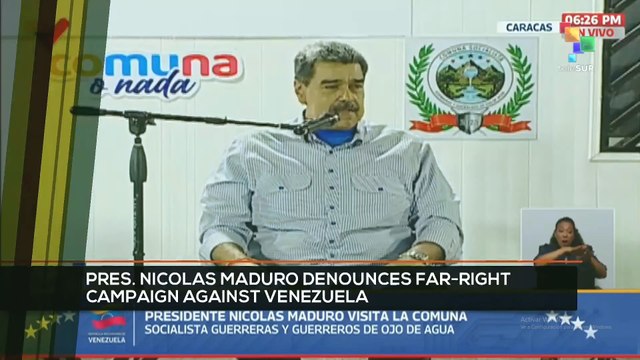 FTS 10:30 20-11: Pres. Nicolas Maduro denounces far-right campaign against Venezuela