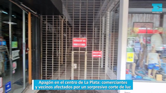 Apagón en el centro de La Plata, comerciantes y vecinos afectados por un sorpresivo corte de luz