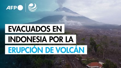 Más de mil evacuados en Indonesia por la erupción de volcán cerca de Bali