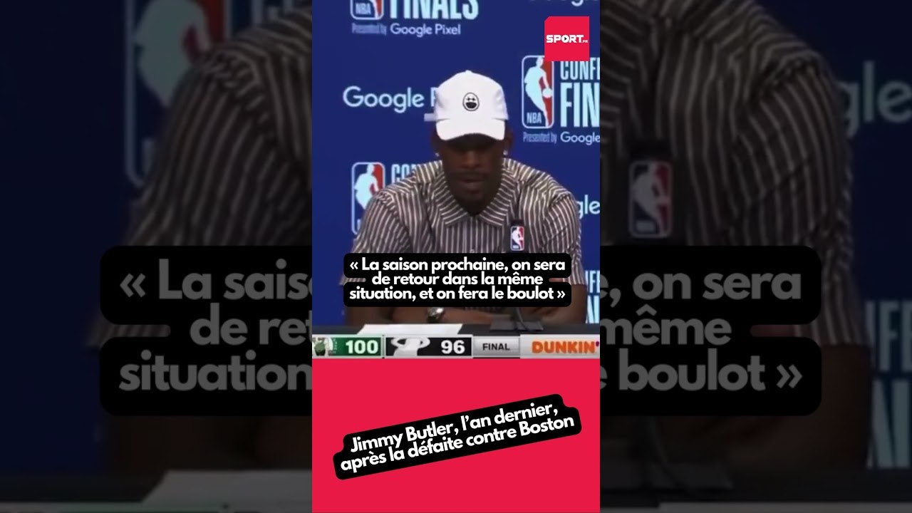 Jimmy Butler, l’an dernier, après la défaite contre Boston #nba #basket #celtics #miami
