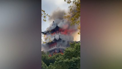 Tourist Blamed for Sparking Massive Fire at Chinese Temple Site with 'Irresponsible Candle Use'