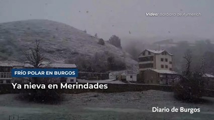 Frío polar en Burgos: ya nieva en Merindades