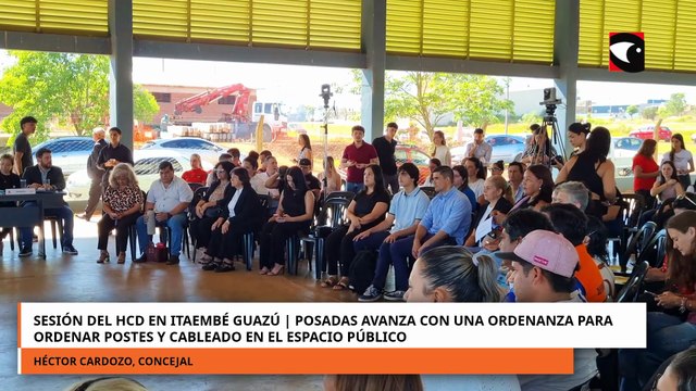 Sesión del HCD en Itaembé Guazú Posadas avanza con una ordenanza para ordenar postes y cableado