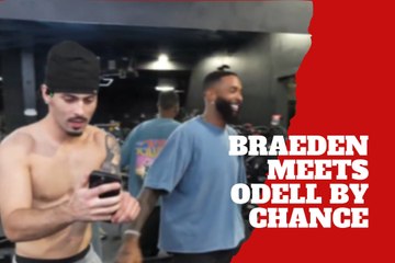Streamer Braeden randomly met Odell Beckham Jr. while working out at the gym