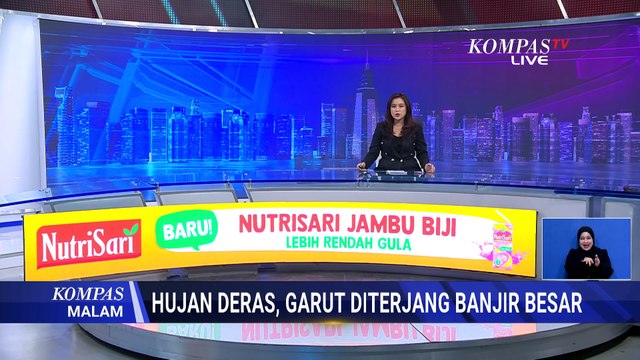 Hujan Deras dan Saluran Air Tersumbat, 3 Kampung di Garut Terendam Banjir | KOMPAS MALAM