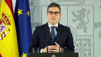 Comparecencia del ministro Félix Bolaños, tras la condena al fiscal general