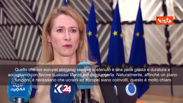 Kallas: Pace in Ucraina può farsi solo con Ue e Kiev al tavolo