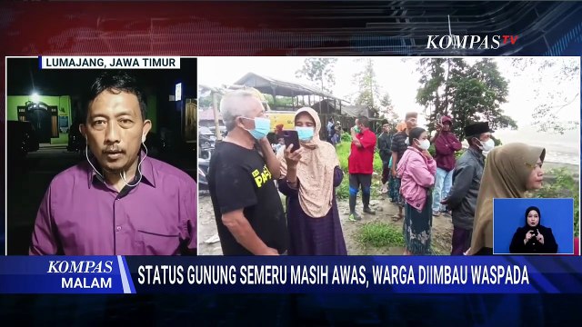 Update! Status Gunung Semeru Masih Awas, Kembali Luncurkan Awan Panas | KOMPAS MALAM