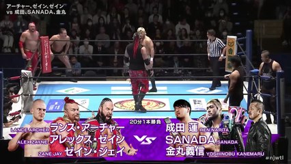 Alex Zayne, Lance Archer & Zane Jay vs. Ren Narita, SANADA & Yoshinobu Kanemaru: NJPW World Tag League 2025 Day 1 (11/20/2025)