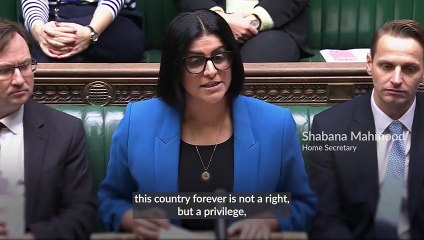 Home Secretary outlines overhaul of rules for legal migrants