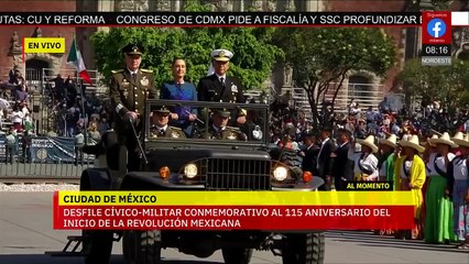 Sheinbaum pasa revista a tropas previo al desfile militar del 20 de noviembre en CDMX