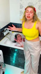 Mission Failed: Got Busted Instantly🚿🤣 #prank