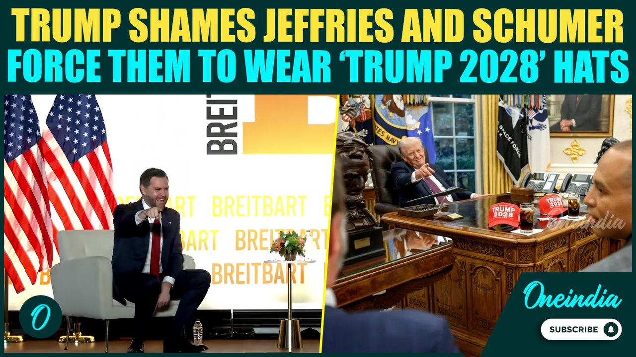 JD Vance MOCKS Trump HUMILIATING Hakeem Jeffries, Schumer At White House | REVEALS Secret Story