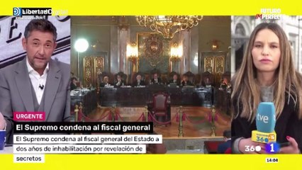 Javier Ruiz y sus tertulianos, desolados en RTVE por la condena del fiscal general