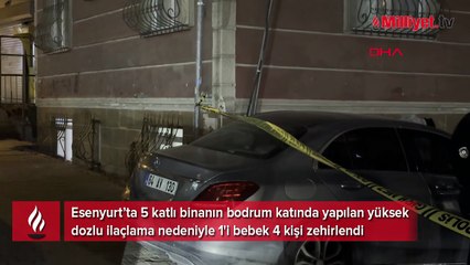 Yüksek dozlu ilaçlama faciası: 1'i bebek 4 kişi zehirlendi